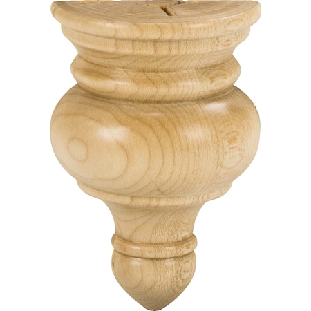 2-1/4 Wx1-1/8Dx11-1/4H Alder Transition Finial